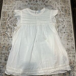 Old Navy Cream Ruffle Neck Blouse